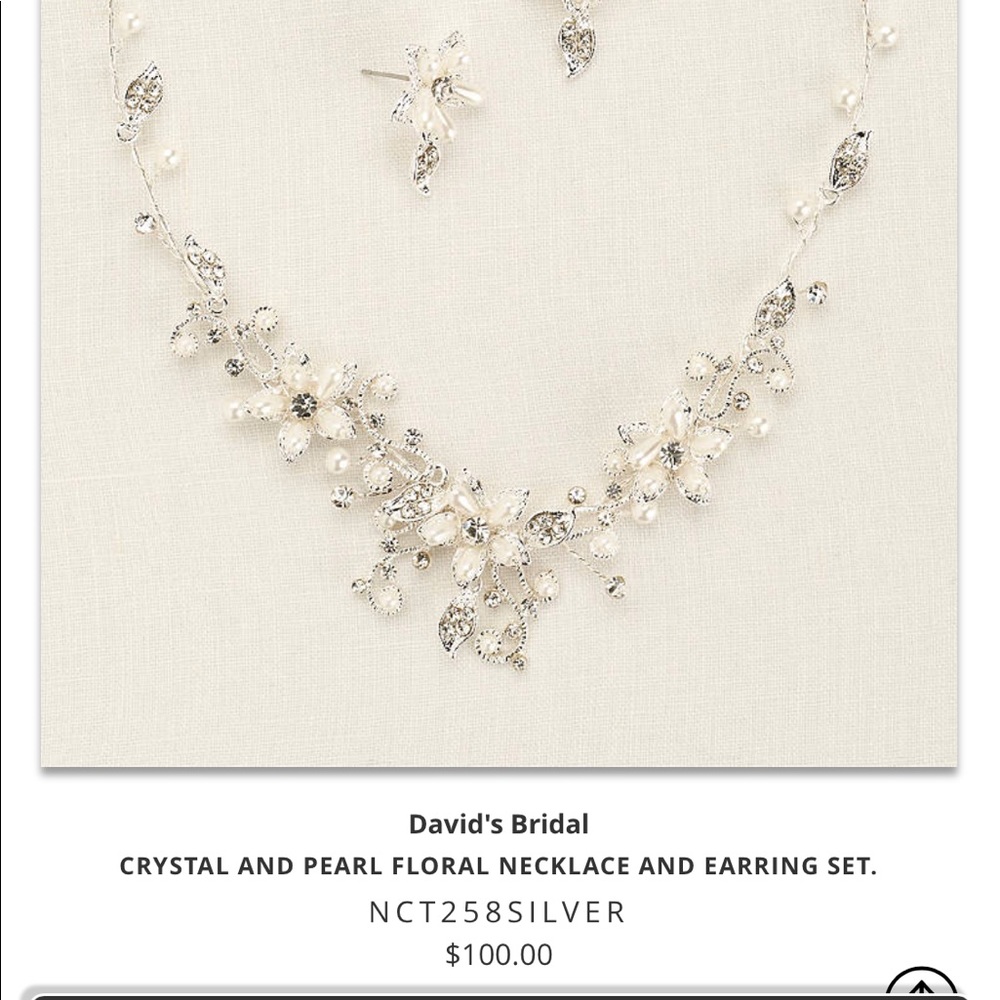 David’s bridal necklace and earring set
